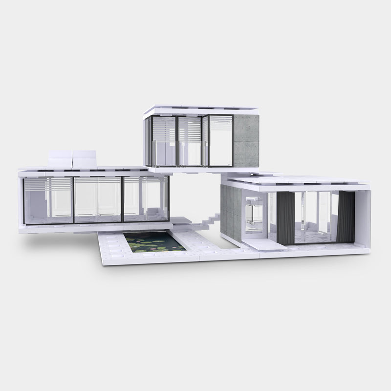 Bundle kit of 10 Arckit 200 sqm. Architectural Model Building Kits & Building Plates
