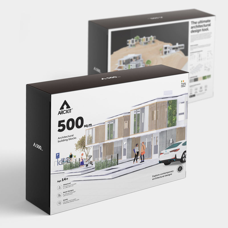 Bundle kit of 6 Arckit 500 sqm. Architectural Model Building Kits & Building Plates