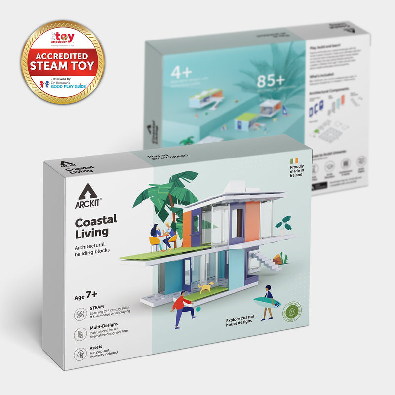 Bundle kit of 6 Arckit Coastal Living Model House Kits & Building Plates