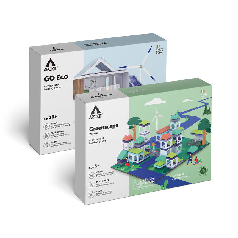 Bundle kit with a GO Eco and a Greenscape Village Model House Kits