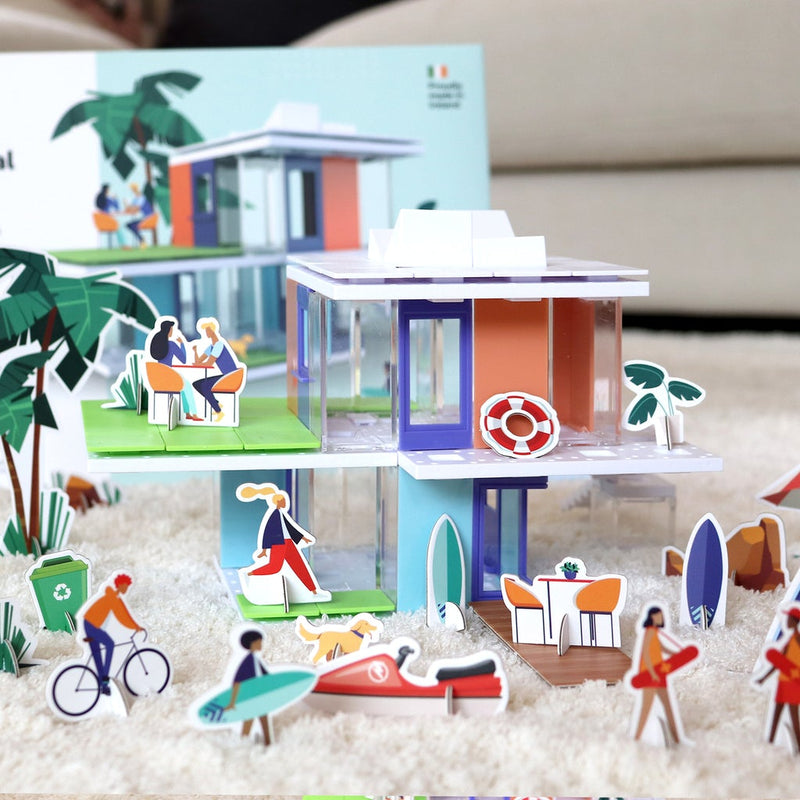 Bundle kit of 6 Arckit Coastal Living Model House Kits & Building Plates