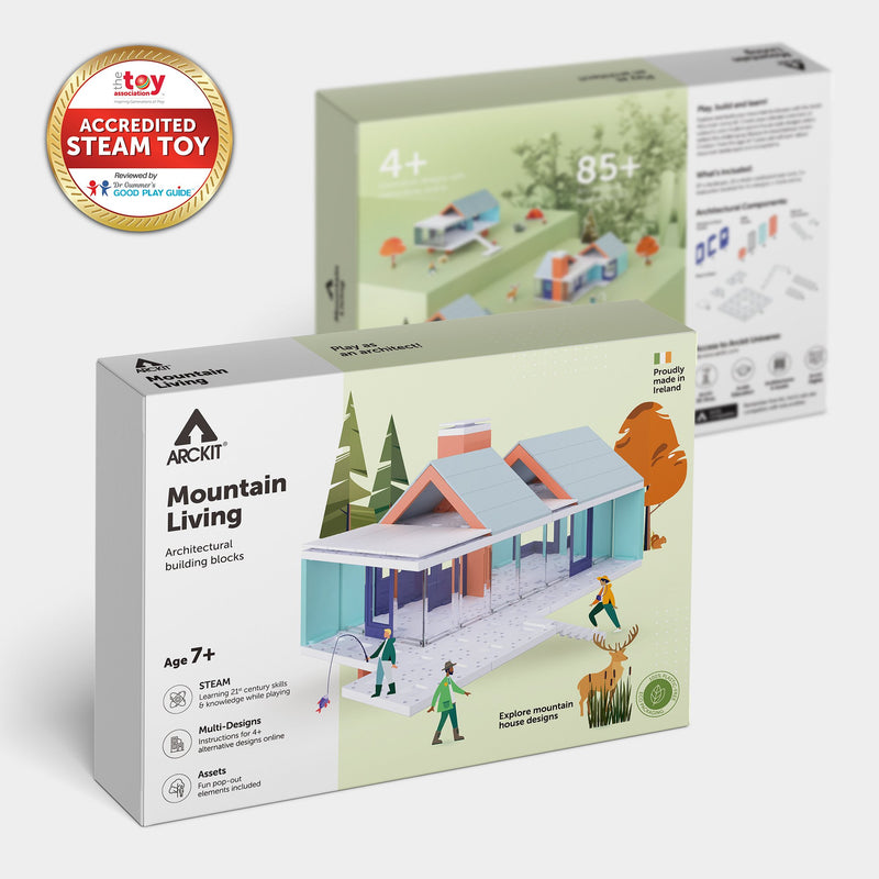 Bundle kit of 6 Arckit Mountain Living Model House Kits & Building Plates