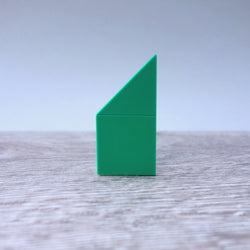 One-by-Two Green Right Angled Smooth Finish Floor Tile 5.06