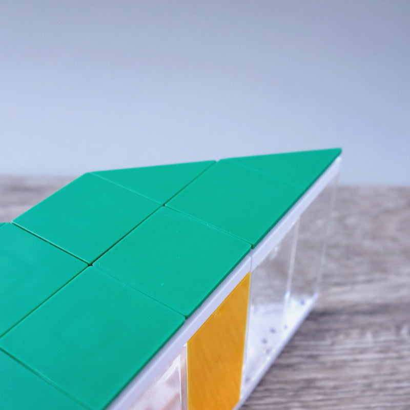 One-by-Two Green Right Angled Smooth Finish Floor Tile 5.06
