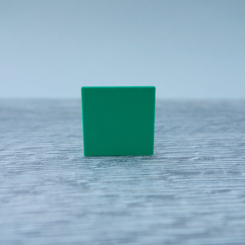 One-by-One Dark Green Smooth Floor or Roof Tile 5.06