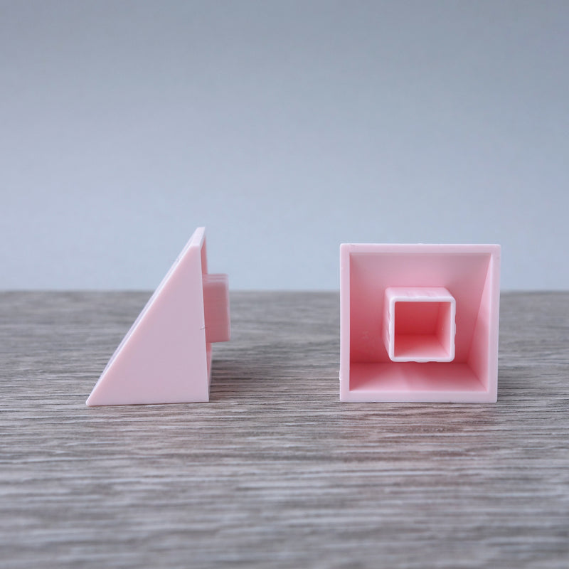 One-by-One Pink High Angled Tile 6.14