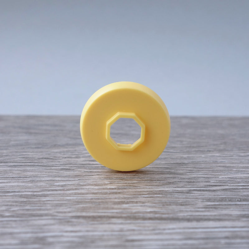 One-by-One Yellow Circular Shaped Tile 6.12